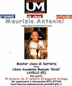 master di batteria